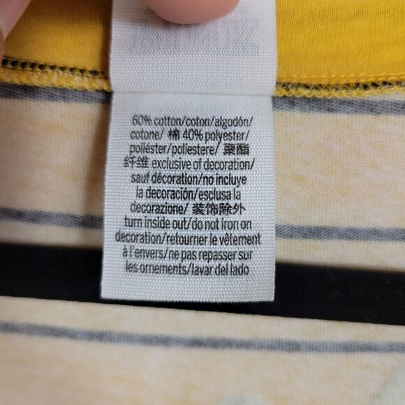 PINK Victoria's Secret Striped Top. Yellow & Black M - Picture 11 of 12